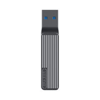 联想（Lenovo）异能者64GB Type-C USB3.2 U盘 F500 枪色 读速150MB/s 手机电脑 双接口 U盘办公商务优盘