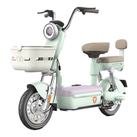 雅迪C15新国标长续航48V24Ah锂电女士电动自行车 薄荷绿【清仓处理 暂不支持上牌】