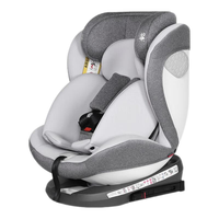 法雷曼儿童座椅0-12岁汽车用360度旋转i-Size认证婴儿宝宝可坐可躺 太空灰【Isize认证+遮阳棚】