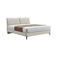 CHEERS 芝华仕 科技布艺床现代简约大象耳朵双人大床主卧轻奢极简床架C303Ⅱ灰 浅灰色高脚1.8米