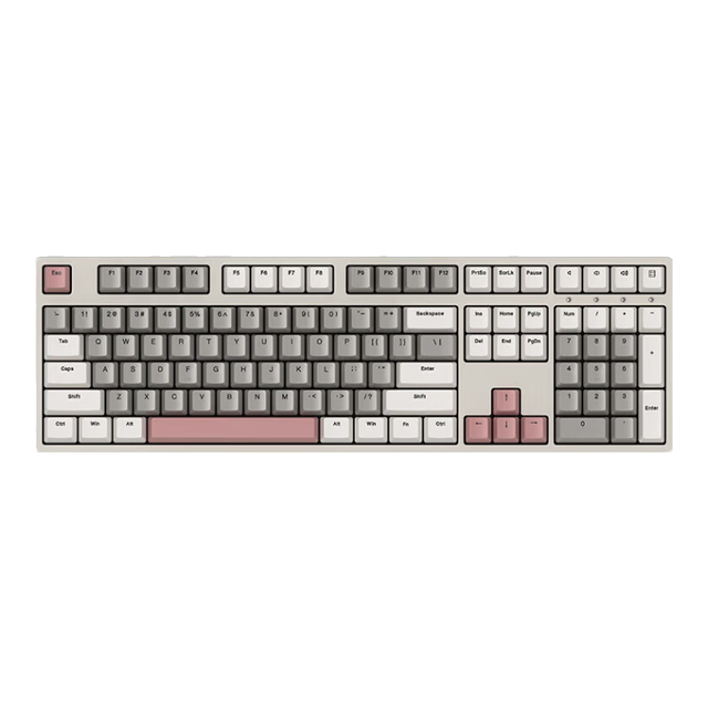 ikbc W210 108键 2.4G无线机械键盘 时光灰 Cherry青轴 无光