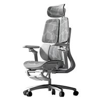 爱果乐 电脑椅人体工学椅家用办公椅电竞椅 D2雾银灰