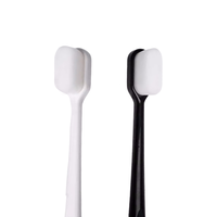 OWI 超软毛牙刷成人男女士纳米万毛牙刷2支装 2支装（1黑+1白） 2支