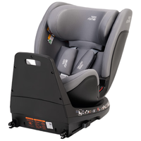 宝得适宝宝儿童座椅0-7岁isize认证正反360°旋转成长骑士 月光灰