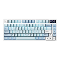 艾泰克;ATK VXE V75PRO 81键 三模机械键盘 天青 青海湖轴 RGB