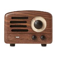 猫王音响 小王子胡桃木mini蓝牙音箱家用便携有线一体机