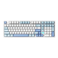VTER galaxy100 101键 三模机械键盘 雪影白 花寻轴 RGB