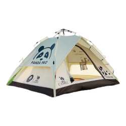 骆驼 帐篷户外便携式折叠加厚涂银防雨防晒全自动露营用品 5017奶酪色