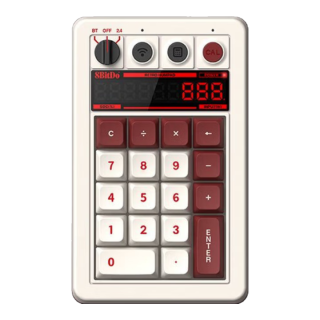 八位堂 Retro18 18键 三模机械键盘 F版 凯华BoxV2白轴