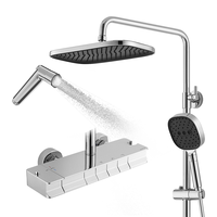  箭牌 ARROW 箭牌淋浴套装双自洁手持顶喷按键钢琴恒温花洒AE34135ZHCP