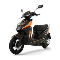 立马电动摩托车【系列】闪电70公里高速长续航电动车1500W电机72V20Ah铅酸电池 前后碟刹 柿橙