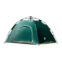 京东京造 公园速开帐篷 免搭建自动弹压防风防晒 便携户外露营装备 军绿色 雨林绿