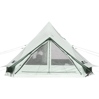 牧高笛(MOBIGARDEN)帐篷 户外露营蒙古包大空间营地棉布帐篷纪元240科技棉 山岚绿