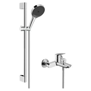 汉斯格雅 花洒 Hansgrohe 柯洛梅达节水非恒温花洒套装浴缸龙头铜