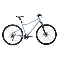 DECATHLON 迪卡侬 RIVERSIDE500公路旅行休闲通勤女男自行车OVB1 浅灰色 S（155-172cm）