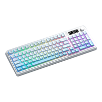 狼蛛 S99pro无线蓝牙有线三模键盘数显屏机械手感RGB渐变侧刻轻音键盘鼠标套装mac电脑键盘