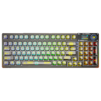  AULA/狼蛛 RGB热插拔 机械键盘  冰晶轴 黑透 RGB