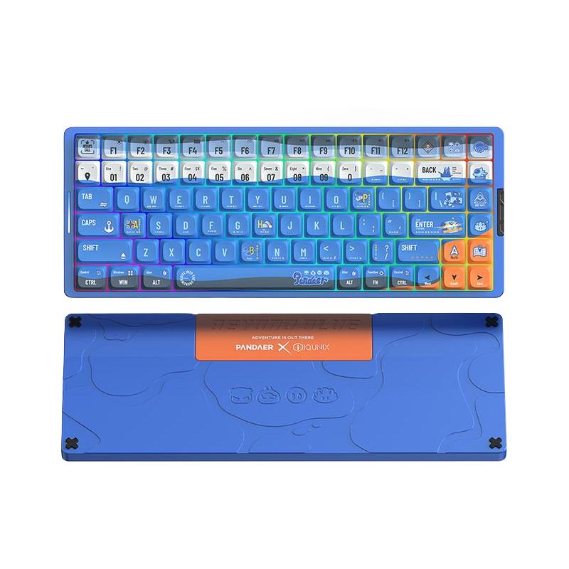 MEIZU 魅族 PANDAER × IQUNIX 84键 超轻量合金机械键盘 深海 冰火矮轴 RGB