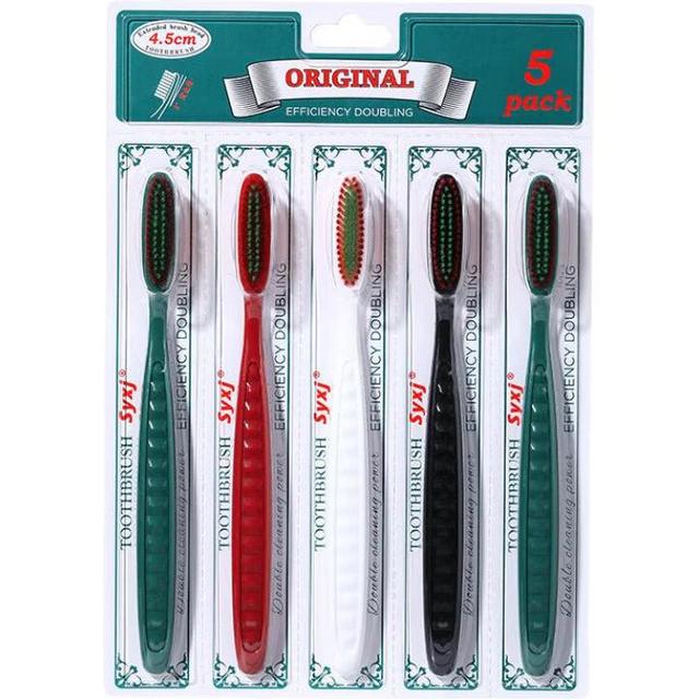 RAOYI 护龈长头懒人牙刷 软毛防出血 牙刷 5支