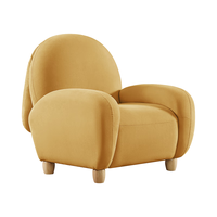 芝华仕 卡通小沙发客厅家用小户型奶油风单人椅子 XJ024 奶沙黄
