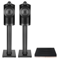 Bowers&Wilkins/宝华韦健 立体声HIFI音响 无线蓝牙书架音箱+支架 黑色