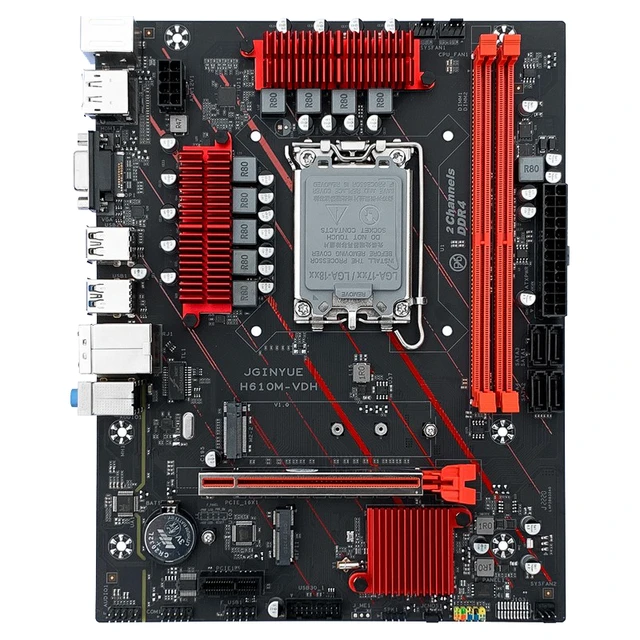 JINGYUE 精粤 H610M-VDH M-ATX主板（INTEL LGA1700、H610）