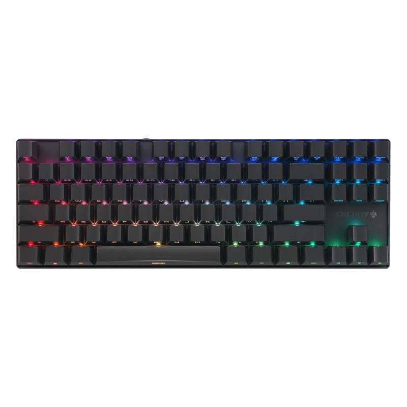 CHERRY 樱桃MX8.2TKL 87键三模机械键盘白色红轴RGB 【报价价格评测怎么