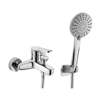 惠达（HUIDA）惠达简易淋浴花洒套装家用卫生间淋雨喷头增压花洒浴缸龙头G5501 5501-G01CP 挂墙式简易花洒