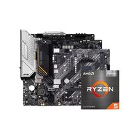 AMD 锐龙R5 5600GT盒装核显CPU+华硕B550M-PLUS WIFI II 板U套装