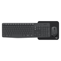 罗技（Logitech） MK235无线键鼠套装 无线键盘鼠标套装全尺寸键盘鼠标办公笔记本外设 MK235黑色 +罗技鼠标垫