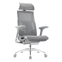保友办公家具(Ergonor)Pofit 2代 智能人体工学椅电竞游戏椅电脑椅办公椅子 银白(Q4.0)美国网+躺舒宝+APP 免安装