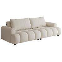 QuanU 全友 111162-2 抓绒布艺沙发 大左2+大右2 奶酪白