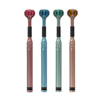 健三面牙刷成人软毛火山炭丝U型3D立体环抱刷头4支装颜色 三面包裹式软毛 4支