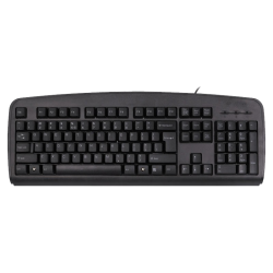 双飞燕 KB-8 104键 有线薄膜键盘 USB接口 黑色 无光