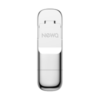 NewQ 固态u盘指纹加密USB3.2/Type-C防泄密iPhone手机电脑双接口两用高速办公优盘 D5苹果指纹U盘-512g
