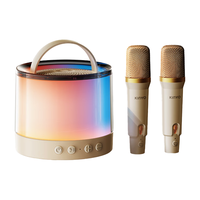 金运【小度智能】蓝牙音箱电脑音响桌面户外智能家庭KTV套装话筒麦克风一体机连电视K歌便携式无线 【全网热销】｜双麦克风