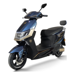 立马电动车 立马电动摩托车极昂100公里长续航电动车1500W电机 96V20Ah铅酸电池前后碟刹 星际蓝