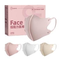 |超亚低阻力医用口罩3d立体莫兰迪色女高颜值防晒一次性医疗