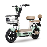 小鸟新国标电动自行车48V铅酸电池真空轮胎通勤代步两轮电瓶车电动车 G79B青涩绿【48V20A】