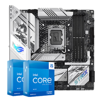 intel 英特尔 ntel 英特尔 第13代 i5 搭华硕B760主板CPU套装 华硕ROG B760-G 小吹雪S WIFI D5 I5 13600KF