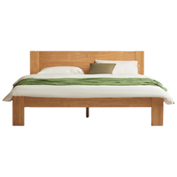 原始原素实木床现代简约小户型北欧原木风高体床1.2米原木色87063 原木色（浅灰）