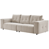  顾家家居 KUKA  现代简约抗菌猫抓布沙发客厅大坐深沙发2266小三人位