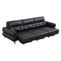 CHEERS 芝华仕 30351 真皮电动功能沙发 三人位三电动 魅影黑