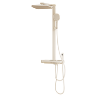 浪鲸(SSWW)卫浴淋浴花洒套装钢琴按键四功能置物冷热花洒可升降家用卫生间 【钢琴键大平台】038A奶油白