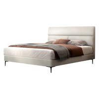 极简风床大小户型卧室软床双人床1.8米2米真皮床 巴黎之夜 巴黎之夜+深睡智享 1.5*2.0m (齐边款)