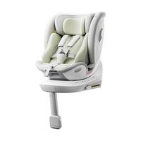 路途乐儿童座椅0-12岁婴儿可坐可躺360度旋转新生宝宝汽车用 途跃 棕野绿360度旋转+i-Size全阶认证