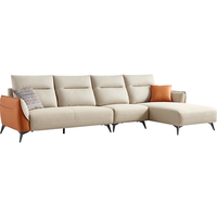 LINSY 林氏家居 S098-A 科技布艺沙发 三人位 甜玉米色