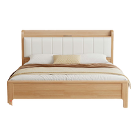 莱仕达北欧实木床小户型1.5米双人主卧储物婚床民宿床YF2113 1.5软靠床