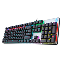 移动端、京东百亿补贴：惠普 GK400F 104键 有线机械键盘 枪色 国产青轴 混光