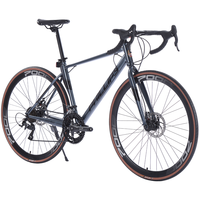 菲利普 弯把公路车自行车700C赛车变速碟刹成人男青少年女公路单车 极速700C 耀石黑 内走线  24速 蓝图变速 弯把 13kg